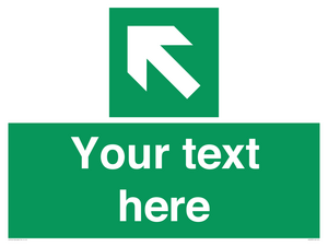 Custom Arrow Top Left Sign